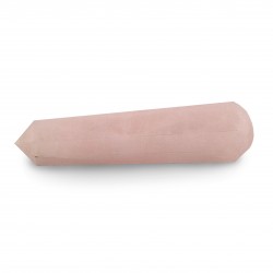Pink quartz wand, single pointed